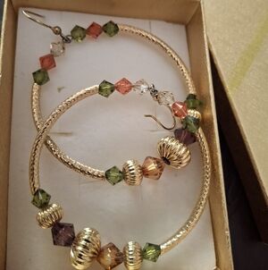 Boho Gold Plated Hoop Earrings